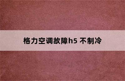 格力空调故障h5 不制冷